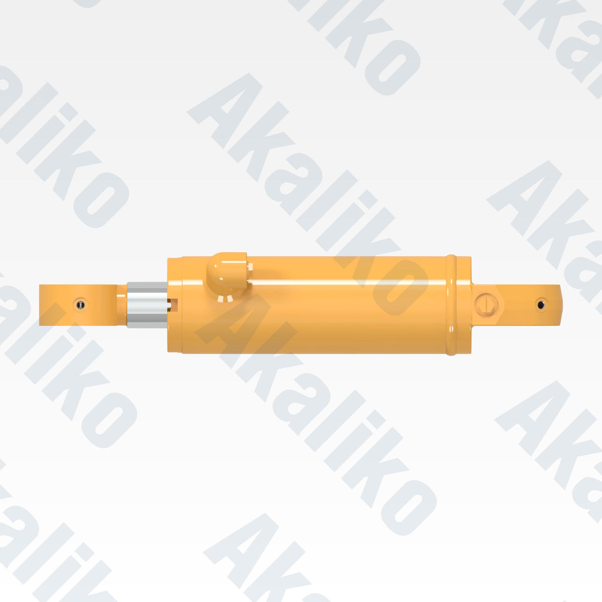 Top view of replacement wheel lean hydraulic cylinder for Caterpillar 16H/16M motor grader, OEM part number 289-3054