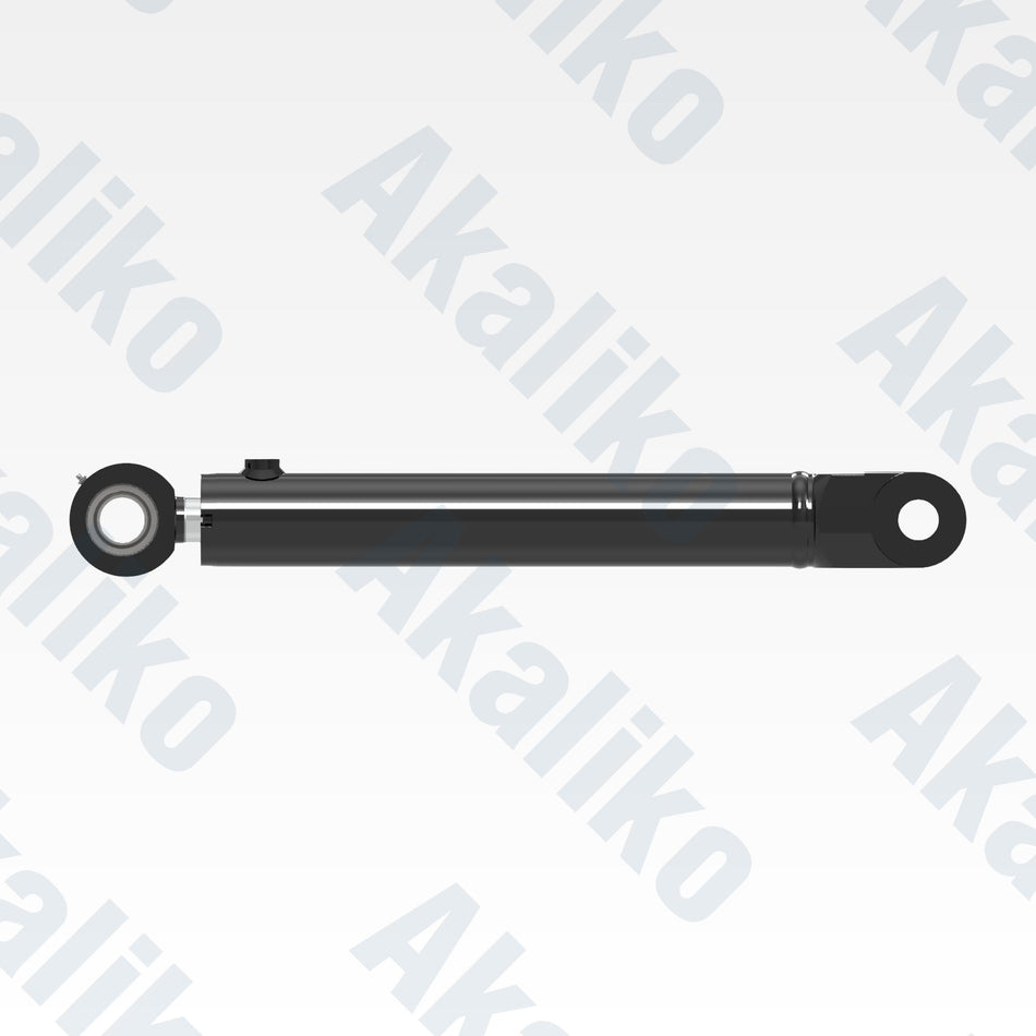 Side view of replacement steering hydraulic cylinder for Caterpillar 725C dump truck, OEM part number 450-5231