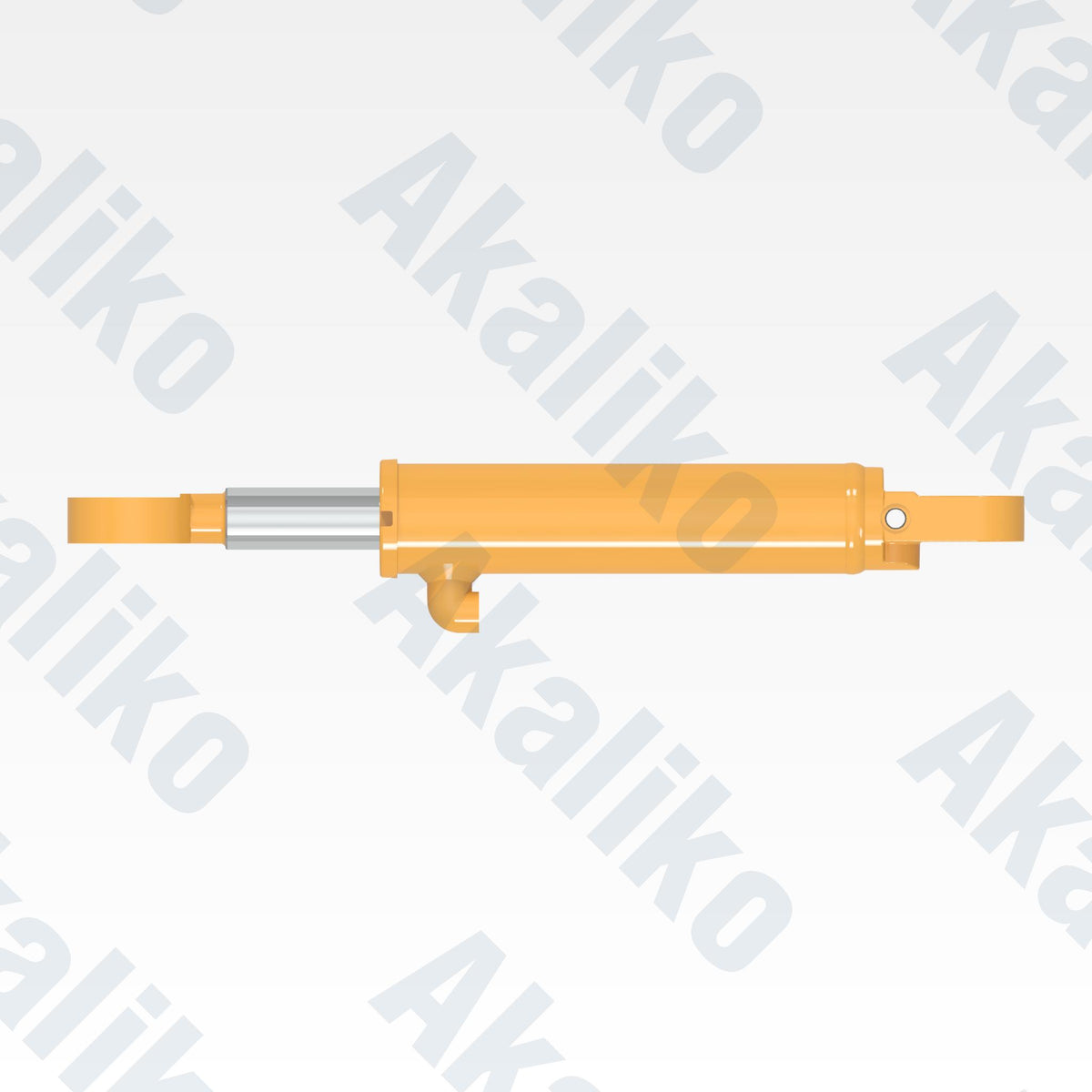 Top view of replacement steering hydraulic cylinder for Caterpillar 773D/773E/773G dump truck, OEM part number 105-3357