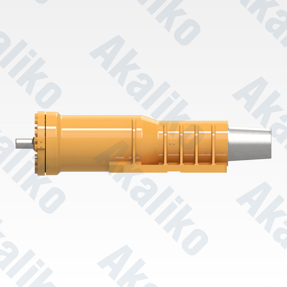 Side view of replacement front suspension hydraulic cylinder for Caterpillar 785C/785D dump truck, OEM part number 311-7785