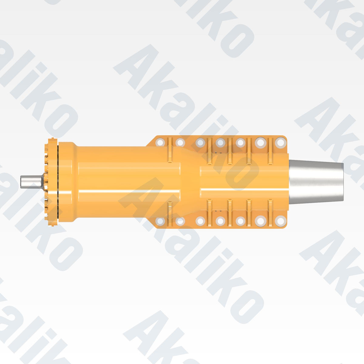 Top view of replacement front suspension hydraulic cylinder for Caterpillar 785C/785D dump truck, OEM part number 311-7785