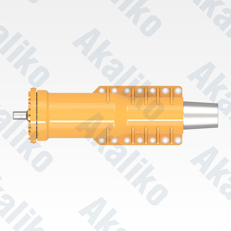 Top view of replacement front suspension hydraulic cylinder for Caterpillar 785C/785D dump truck, OEM part number 311-7785