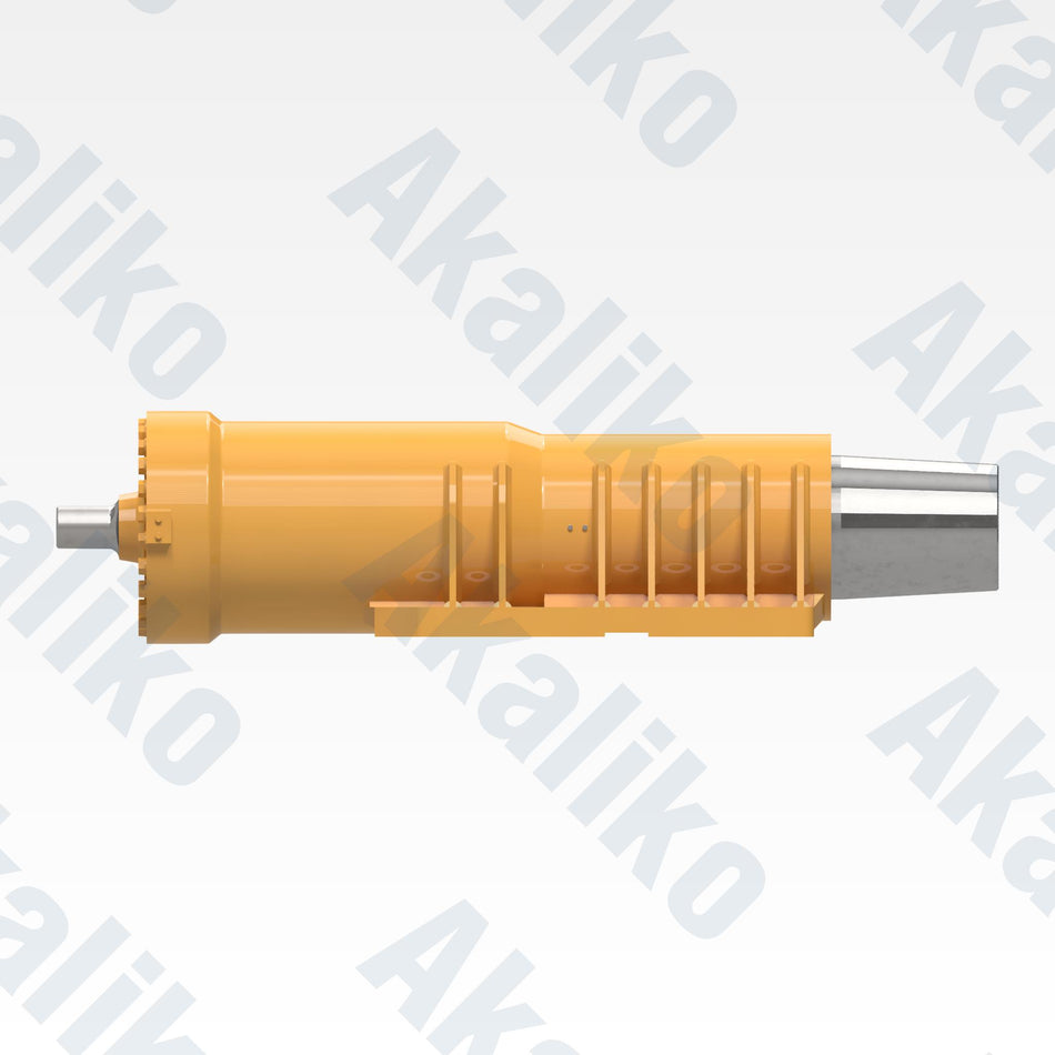 Side view of replacement front suspension hydraulic cylinder for Caterpillar 793D dump truck, OEM part number 284-8014