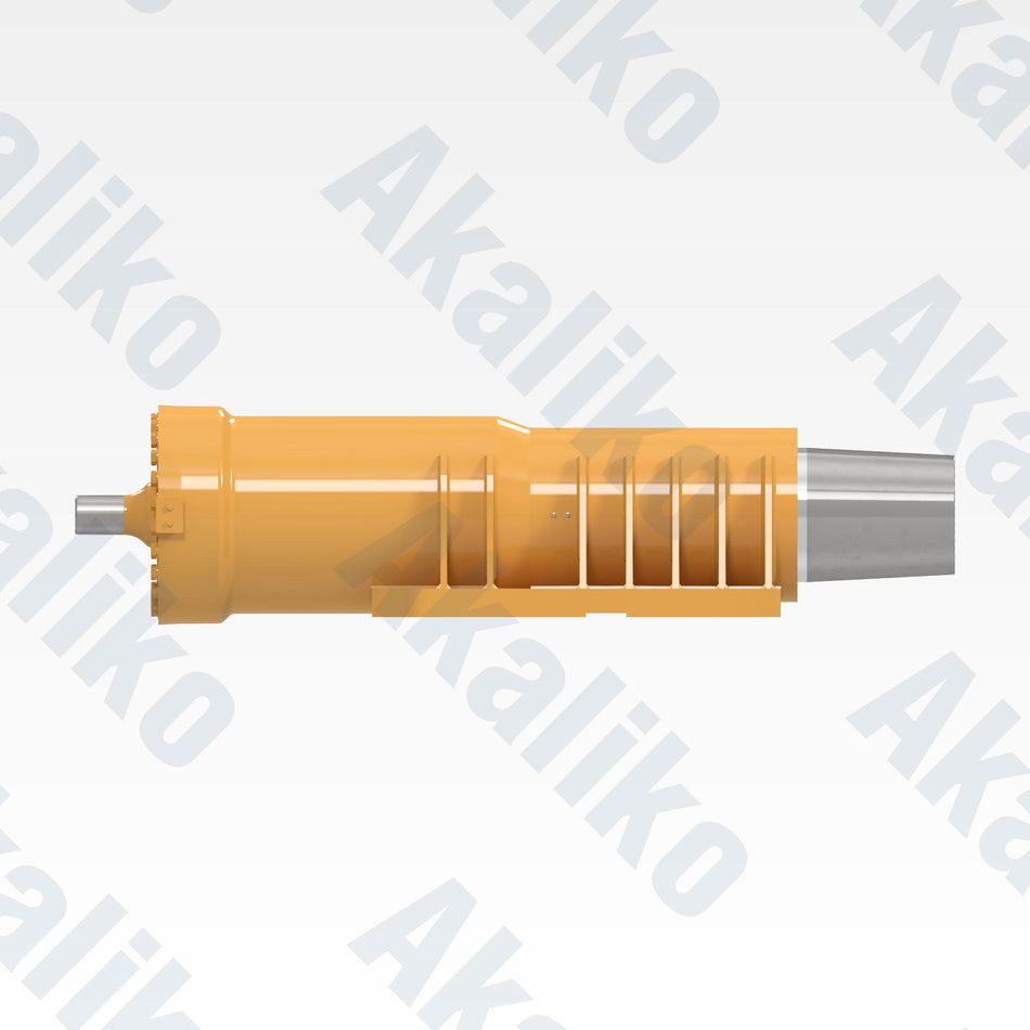 Side view of replacement front suspension hydraulic cylinder for Caterpillar 793D/793F dump truck, OEM part number 295-5706