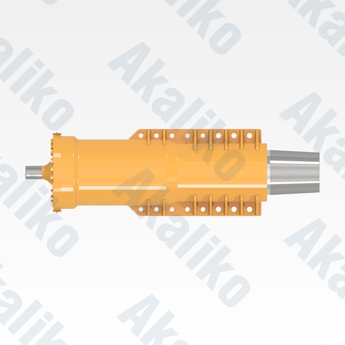 Top view of replacement front suspension hydraulic cylinder for Caterpillar 793D/793F dump truck, OEM part number 295-5706