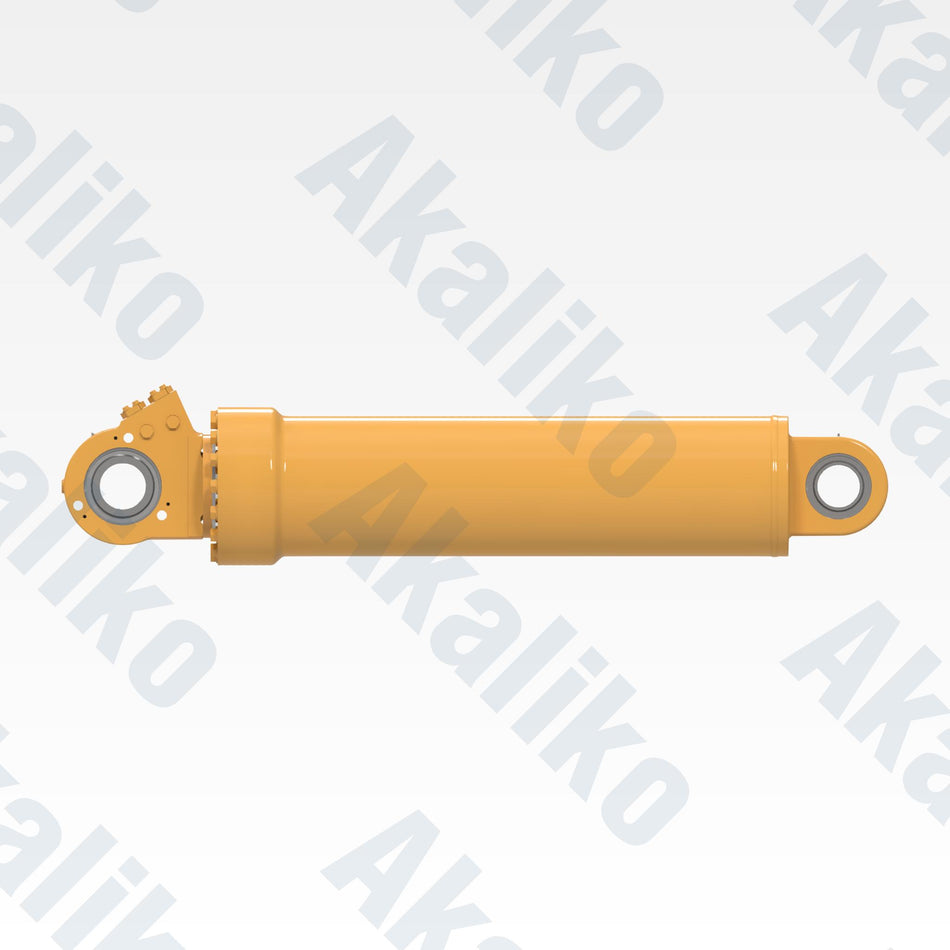 Side view of replacement hoist hydraulic cylinder for Caterpillar 793D/793F dump truck, OEM part number 295-5708