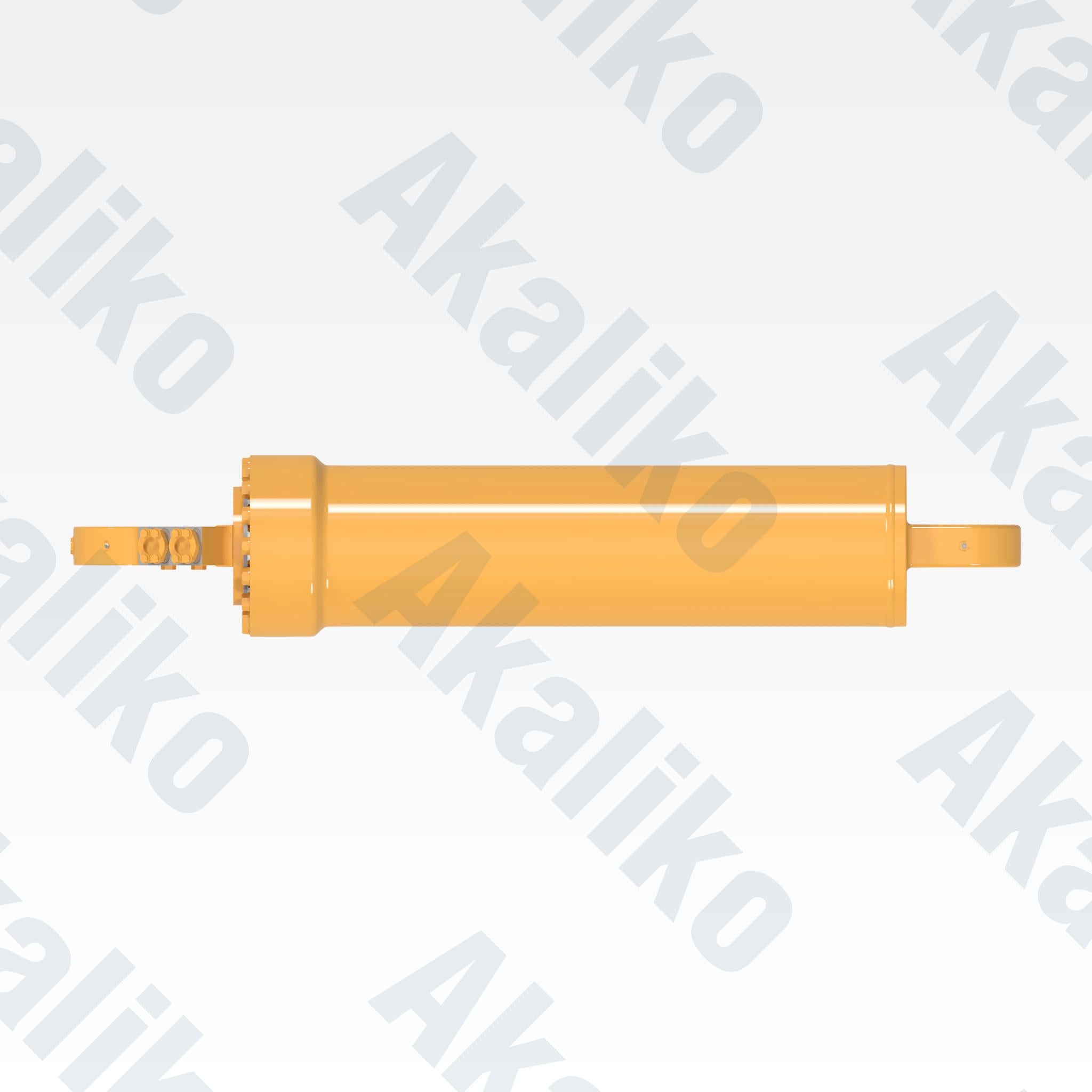 Top view of replacement hoist hydraulic cylinder for Caterpillar 793D/793F dump truck, OEM part number 295-5708