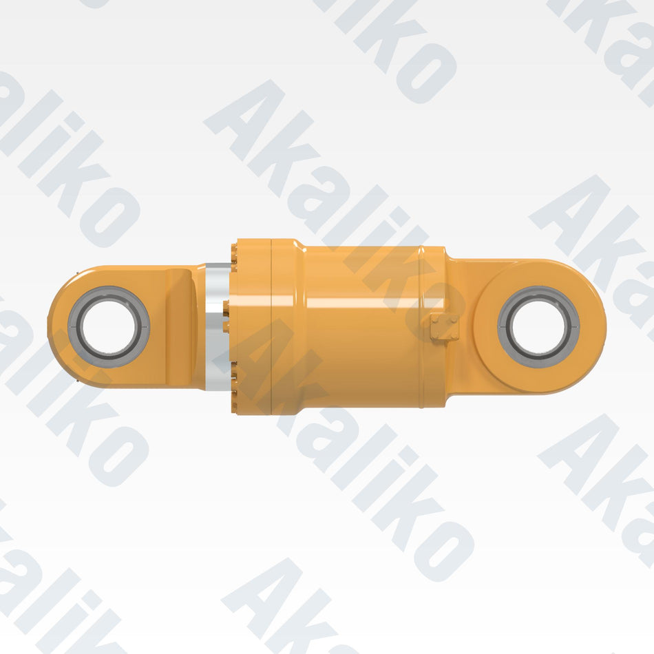 Side view of replacement rear suspension hydraulic cylinder for Caterpillar 793D/793F dump truck, OEM part number 295-5709