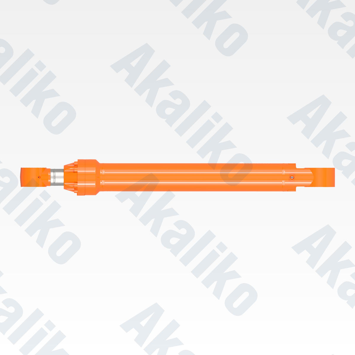 Top view of replacement bucket hydraulic cylinder for Hitachi EX1200-6 excavator, OEM part number 445-0651