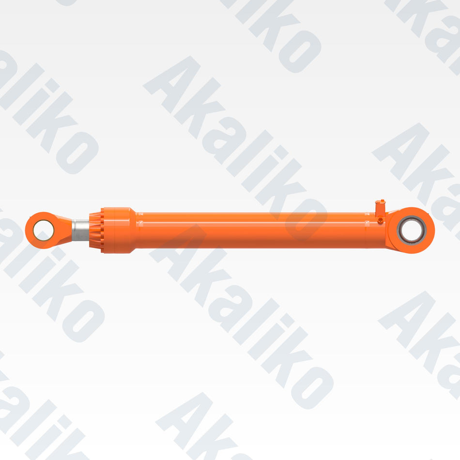 Side view of replacement arm hydraulic cylinder for Hitachi EX3600-6LD excavator, OEM part number 443-3372