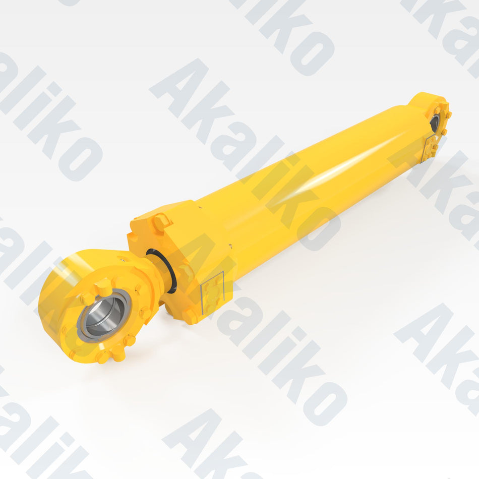 Replacement steering hydraulic cylinder for Komatsu 930E-4SE dump truck, OEM part number EM0241, aftermarket heavy equipment parts