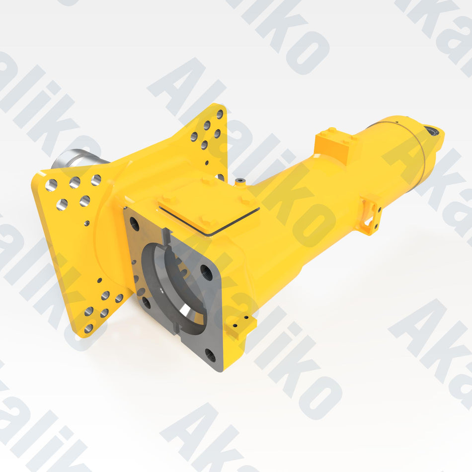 Replacement front suspension hydraulic cylinder for Komatsu HD465-7 dump truck, OEM part number 569-50-8T503, aftermarket heavy equipment parts